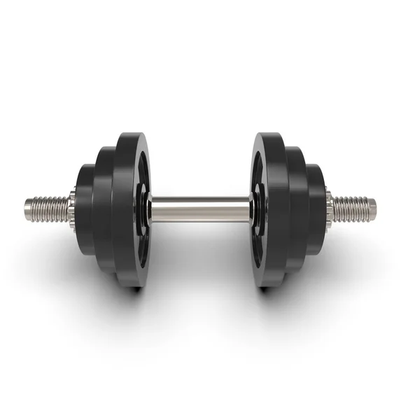 Dumbbell Isolated White Background Clipping Path — Stock Photo, Image