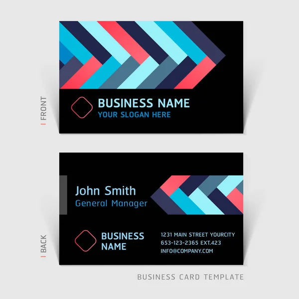 Business Card Abstract Background Vector Illustration — Stock Vector