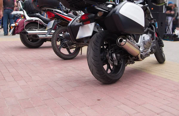 Мотоциклы Городской Дороге — стоковое фото