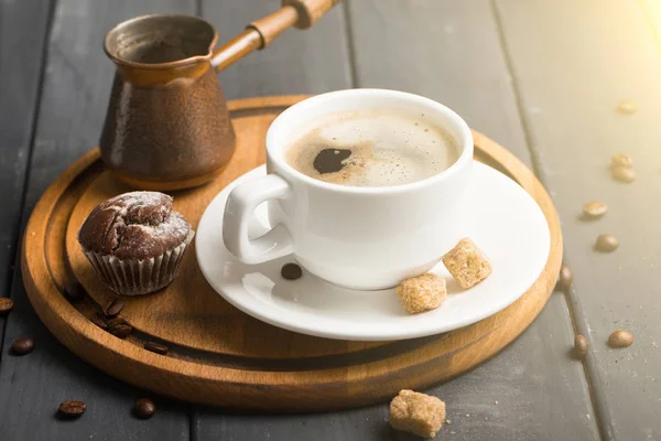 Black Coffee Beans Black Background Stock Image