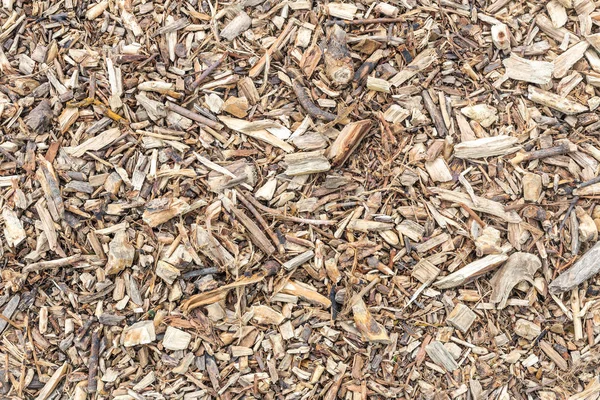 Fondo de virutas de madera. virutas de madera marrón patrón texturizado — Foto de Stock