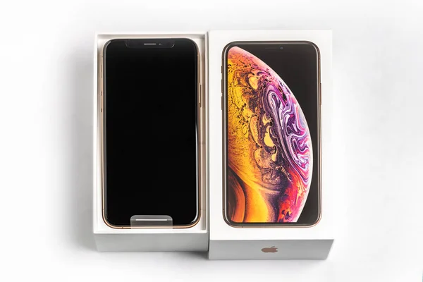 12Th October 2018 Kiev Ukraine Latest Iphone Unopened Box White — Stock Photo, Image