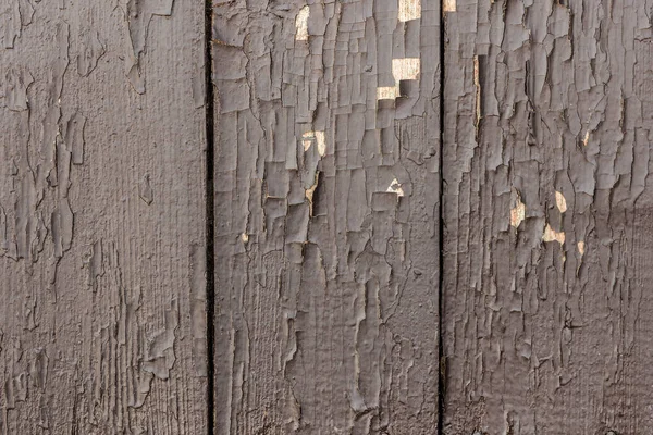Eski Ahşap Arka Plan Panoları Ile Kahverengi Peeling Boya Kırık — Stok fotoğraf