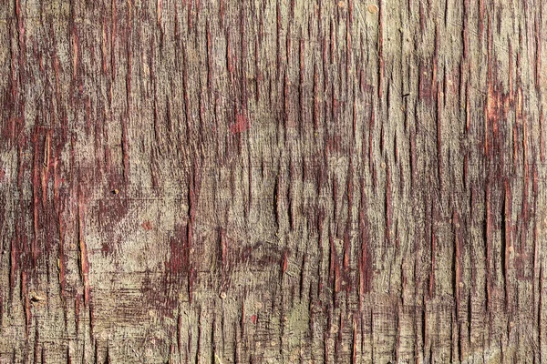 旧裂开的油漆木单板背景 风化的天然胶合板纹理与油漆和裂缝 — 图库照片