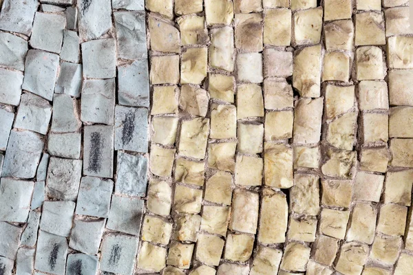 Close Dois Tons Idade Vintage Mosaico Pedra Mármore — Fotografia de Stock