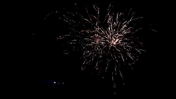 Fondo Abstracto Escénico Del Horizonte Nocturno Cielo Negro Iluminado Con — Vídeo de stock