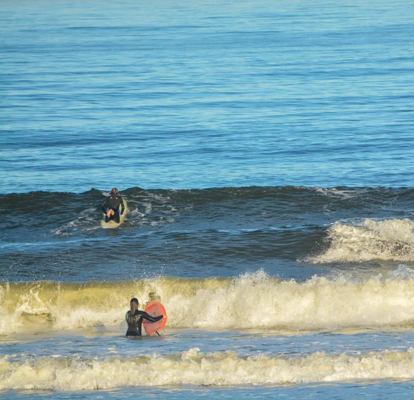 Surfistas Atlántico Jacksonville Beach Condado Duval Florida —  Fotos de Stock