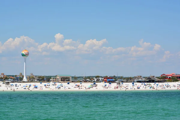 Beach Goers Pensacola Beach Escambia County Florida Gulf Mexico Usa — Stock Photo, Image