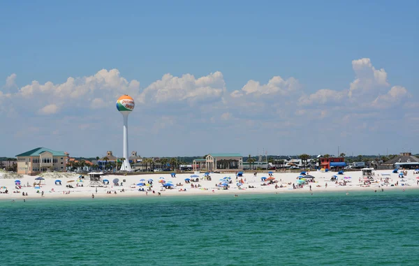 Beach Goers Pensacola Beach Escambia County Flórida Golfo México Eua — Fotografia de Stock