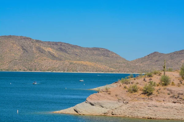 View Lake Pleasant Lake Pleasant Regional Park Sonoran Desert Arizona — Stock Photo, Image