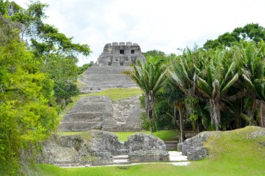 Xunantunich Arkeolojik Rezerv. Belize 'deki tarihi şehir kalıntıları