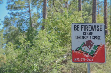 Prescott Ulusal Ormanı, Prescott, Arizona 'da Ateş Bilge Ol ve Savunulabilir Alan İşareti Oluştur