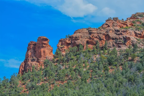 Gyönyörű Kilátás Nyílik Vörös Szikla Képződmények Észak Arizona Yavapai Megye — Stock Fotó