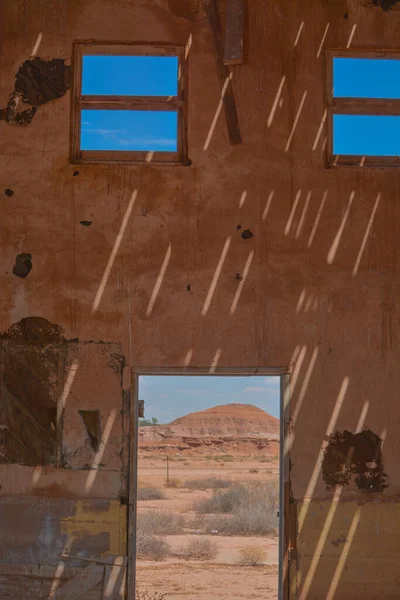 Una Casa Madera Abandonada Tuba City Arizona Reserva Navajo — Foto de Stock