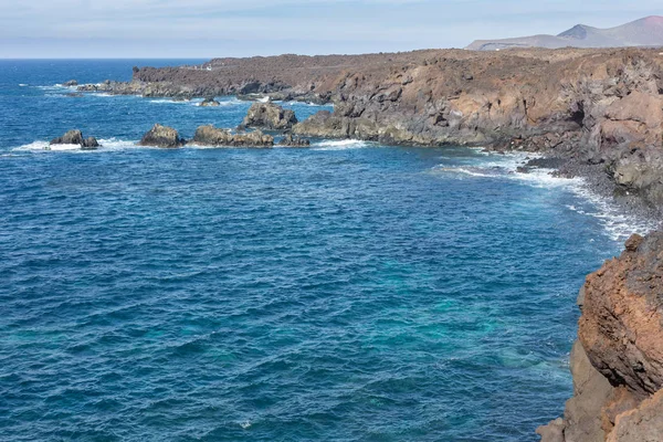 Rocky Coast Island Lanzarote Canary Islands Spain — Stock Photo, Image