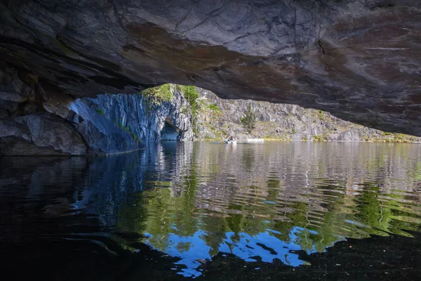Θέα Από Σπήλαιο Ruskeala Ρωσία — Φωτογραφία Αρχείου