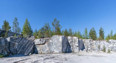 İtalyan ocağında dağ park Ruskeala, Karelya, Rusya Federasyonu