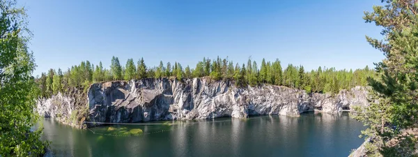 Vista Panorámica Del Gran Cañón Ruskeala Rusia —  Fotos de Stock