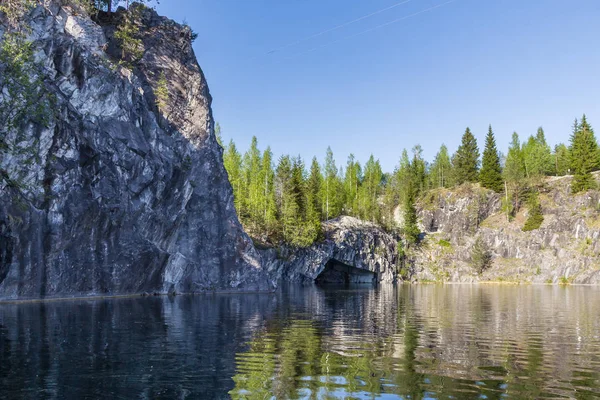 Agua Suave Gran Cañón Ruskeala Rusia —  Fotos de Stock
