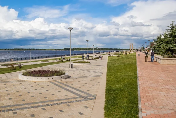 Nizhny Novgorod Rusya Waterfront Bakış — Stok fotoğraf