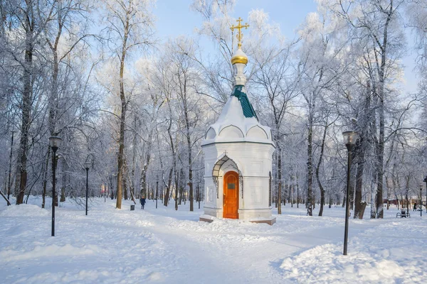 Cappella Tutti Santi Nel Parco Kulibin Nizhny Novgorod Russia — Foto Stock