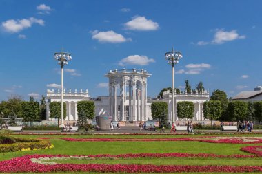 Moskova, Rusya - 18 Ağustos 2018. Vdnh, pavyon 66 