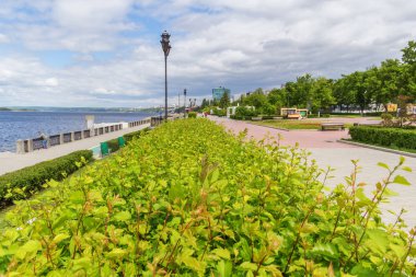 Samara 'daki Volga setinin peyzajı