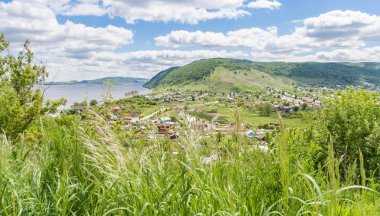 Samara bölgesindeki Shiryaevo köyünün manzarası