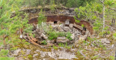 20. yüzyılın başında Rusya 'daki İno kalesine bir silah kurulmasının temeli.