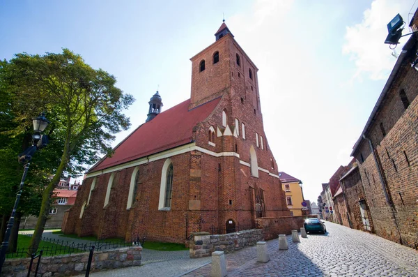 Igreja Vermelha Grudziadz Polônia — Fotografia de Stock