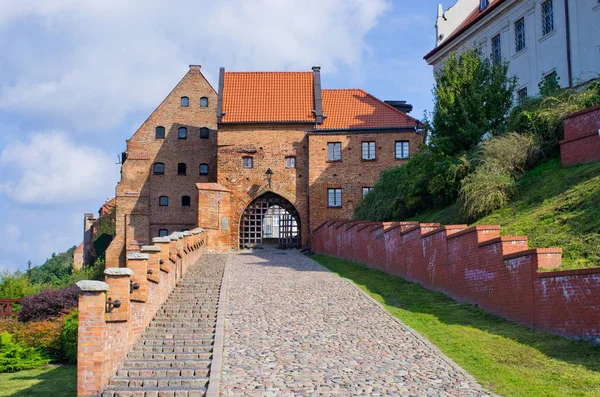 Vecchie Mura Grudziadz Polonia — Foto Stock