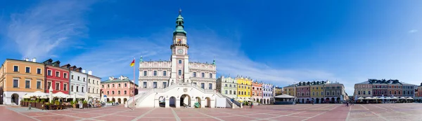 Praça Cidade Zamosc Polônia — Fotografia de Stock