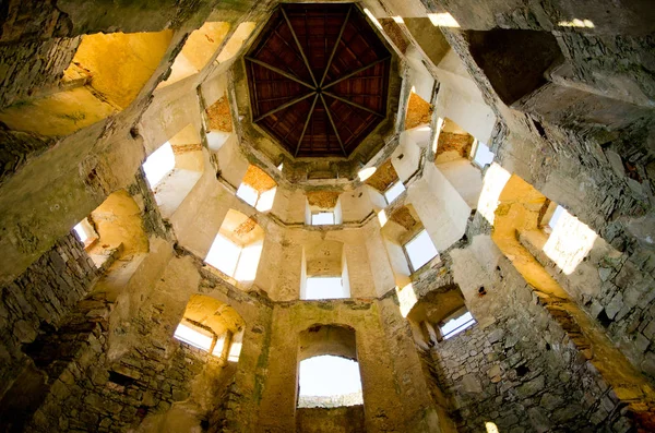 Разрушенная Башня Замка Кшизтопор Польше — стоковое фото