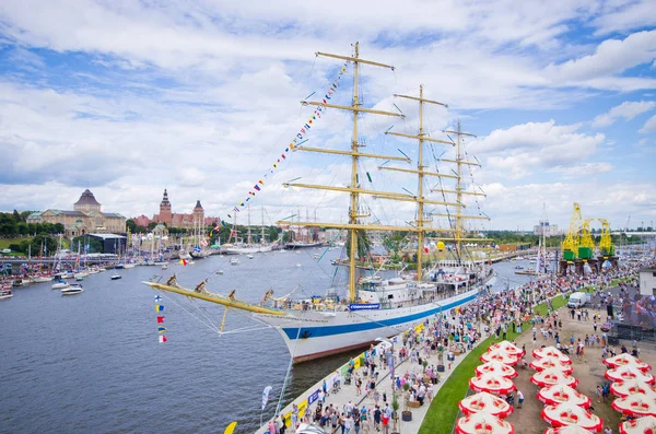 Szczecin Polonia Agosto 2017 Tall Ship Races Evento Internacional Para — Foto de Stock