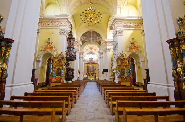 Leszno Polonia Junio 2016 Interior Iglesia Iglesia San Nicolás Católico — Foto de Stock