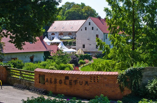 Aboretum ogród w Wojsławicach, Polska — Zdjęcie stockowe