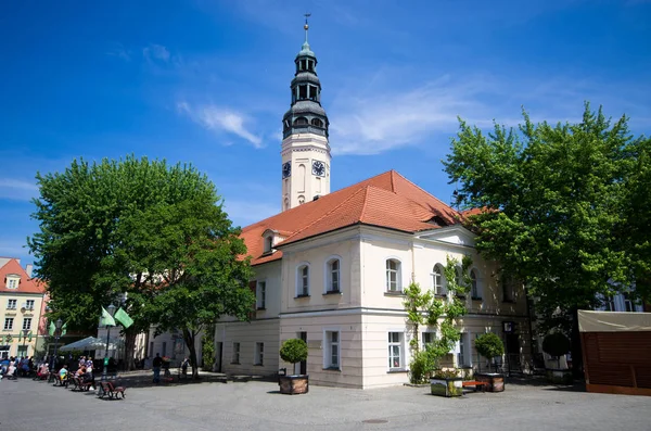Городская ратуша Ошоны Горы - Польша — стоковое фото