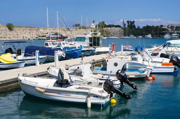 Port of Kos town on the island, Greece — Stock Photo, Image