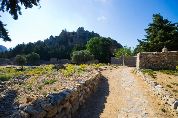Ruïnes van Palio Pyli kasteel op Kos Eiland, Griekenland — Stockfoto