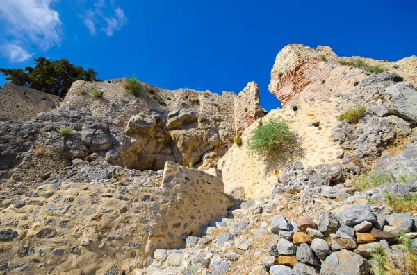 Ruinas del castillo de Palio Pyli en la isla de Kos, Grecia — Foto de Stock