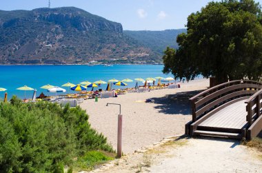 Exotic beach on Kos island - Greece clipart