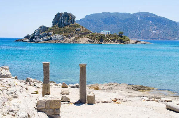 Ruinas de la playa de Kefalos en la isla de Kos, Grecia —  Fotos de Stock
