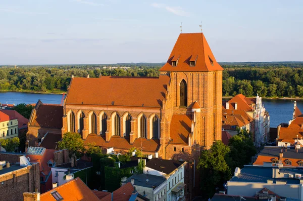 Pejzaż miejski w Toruniu, Polska — Zdjęcie stockowe