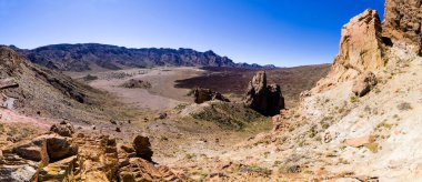 İspanya 'nın Tenerife adasında volkanik manzara