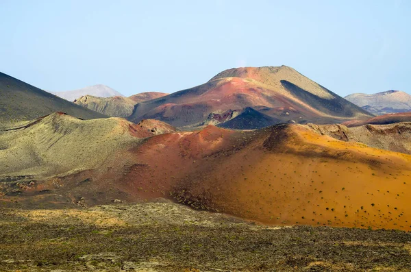Sopečná Krajina Ostrova Lanzarote Španělsko Royalty Free Stock Fotografie