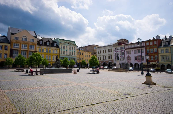 Praça Cidade Trutnov República Checa — Fotografia de Stock