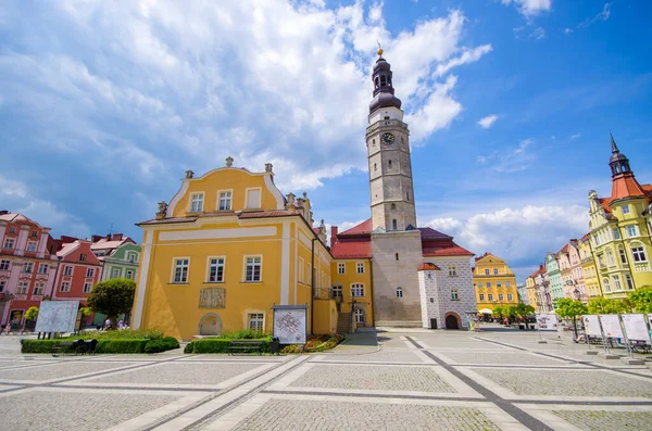 Plaza Ciudad Boleslawiec Polonia —  Fotos de Stock