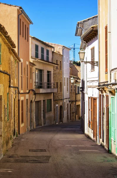 Úzká Ulice Puerto Soller Mallorca Španělsko — Stock fotografie