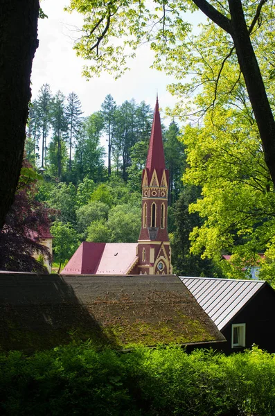 Régi Templom Trutnov Csehország — Stock Fotó