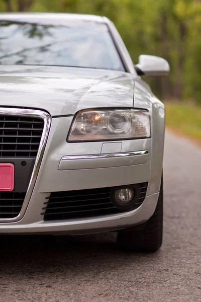 Headlights Modern European Car — Stock Photo, Image